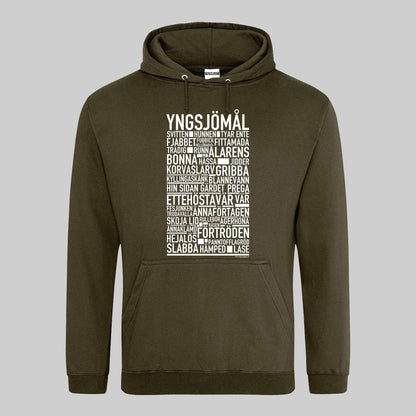 Yngsjömål Dialekt Text Hoodie