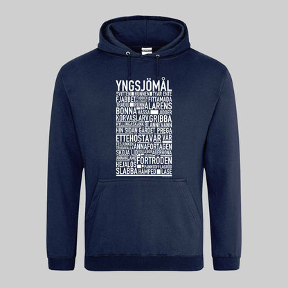 Yngsjömål Dialekt Text Hoodie