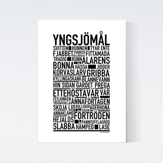 Yngsjömål Dialekt Text Poster