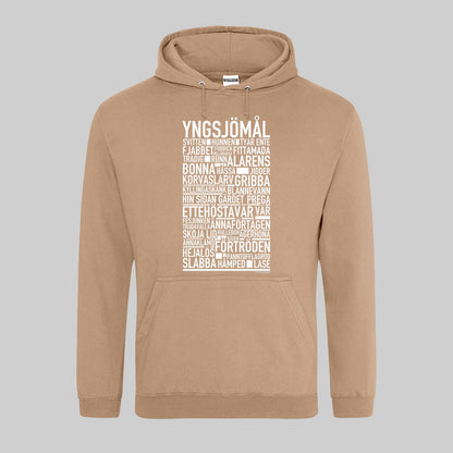 Yngsjömål Dialekt Text Hoodie