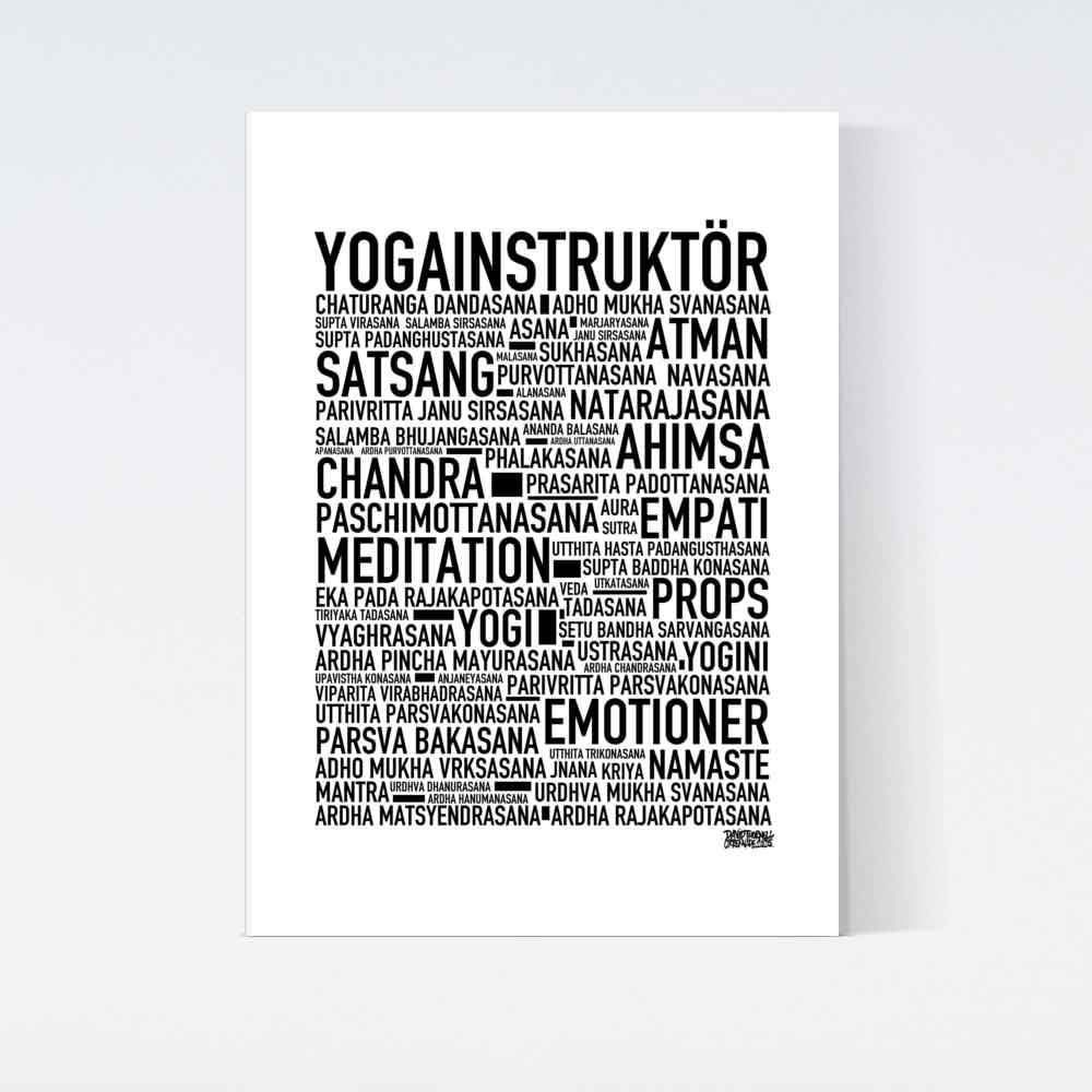 Yogainstruktör Text Poster