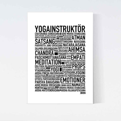 Yogainstruktör Text Poster