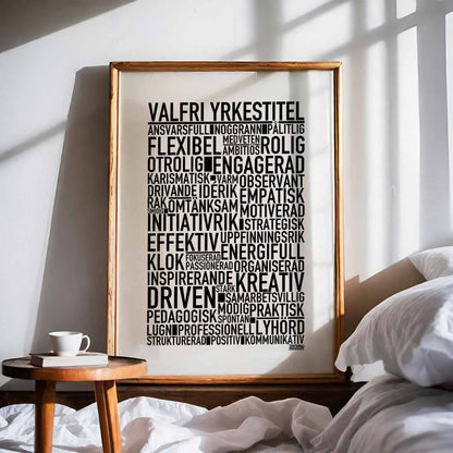 Valfri Yrkestitel Text Poster