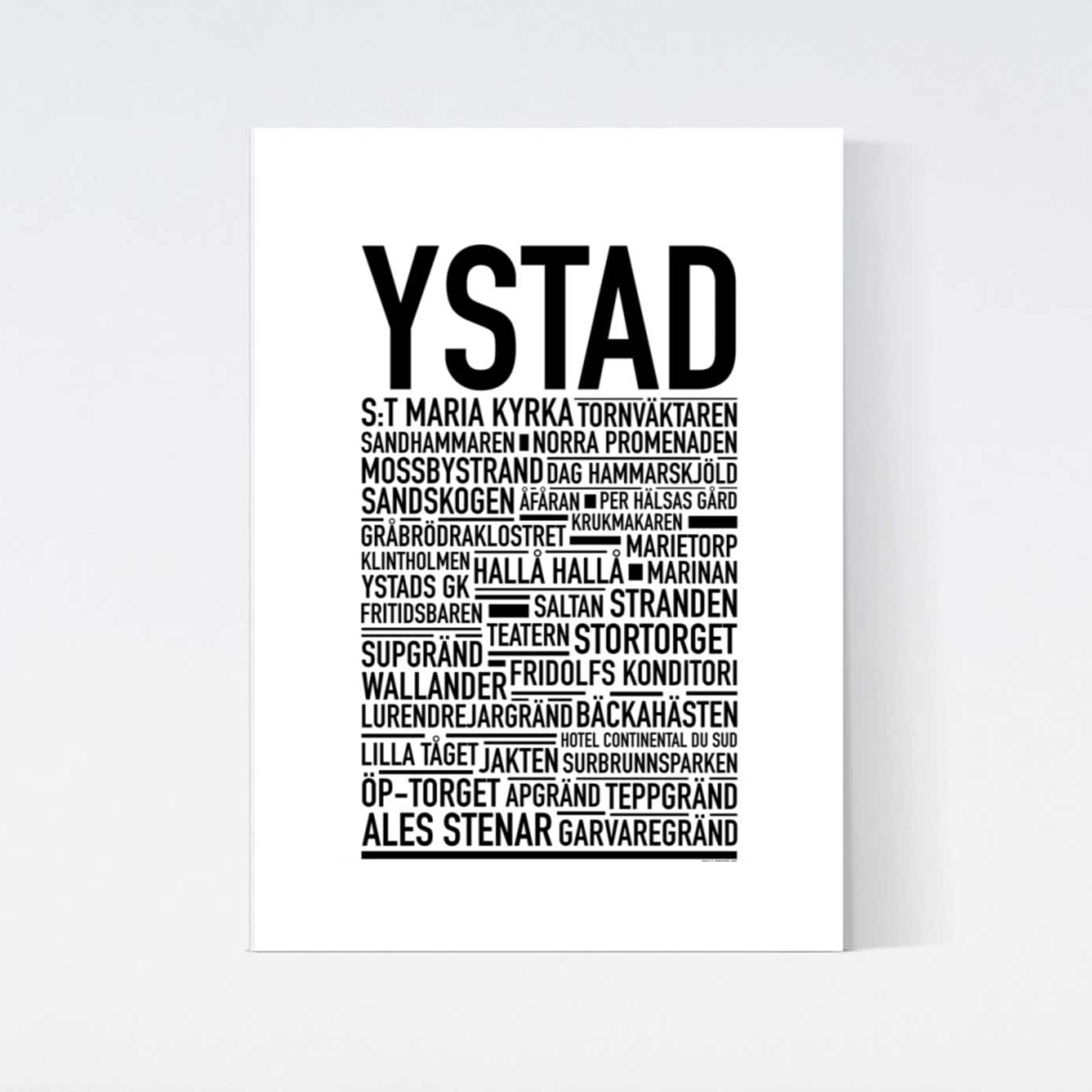 Ystad 2025 Text Poster