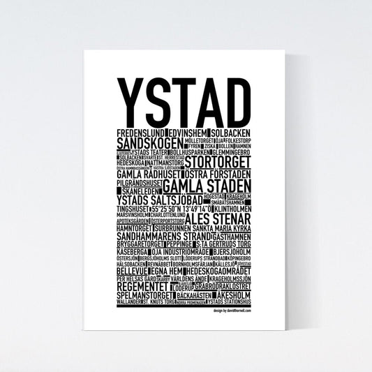 Ystad Text Poster