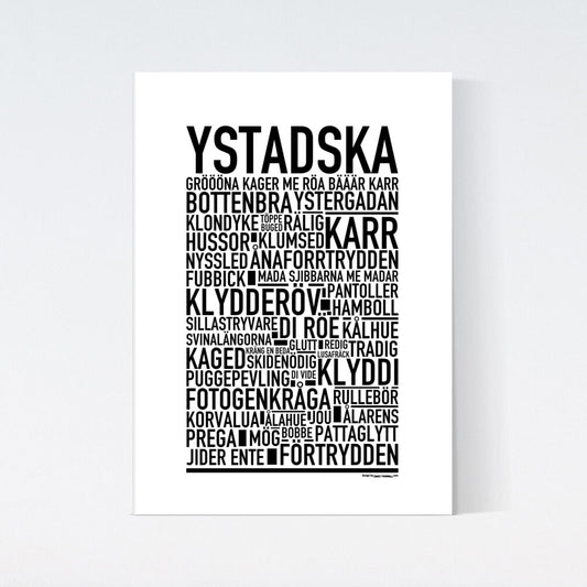 Ystadska Dialekt Text Poster