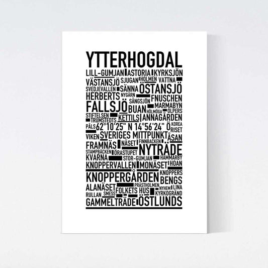 Ytterhogdal Text Poster