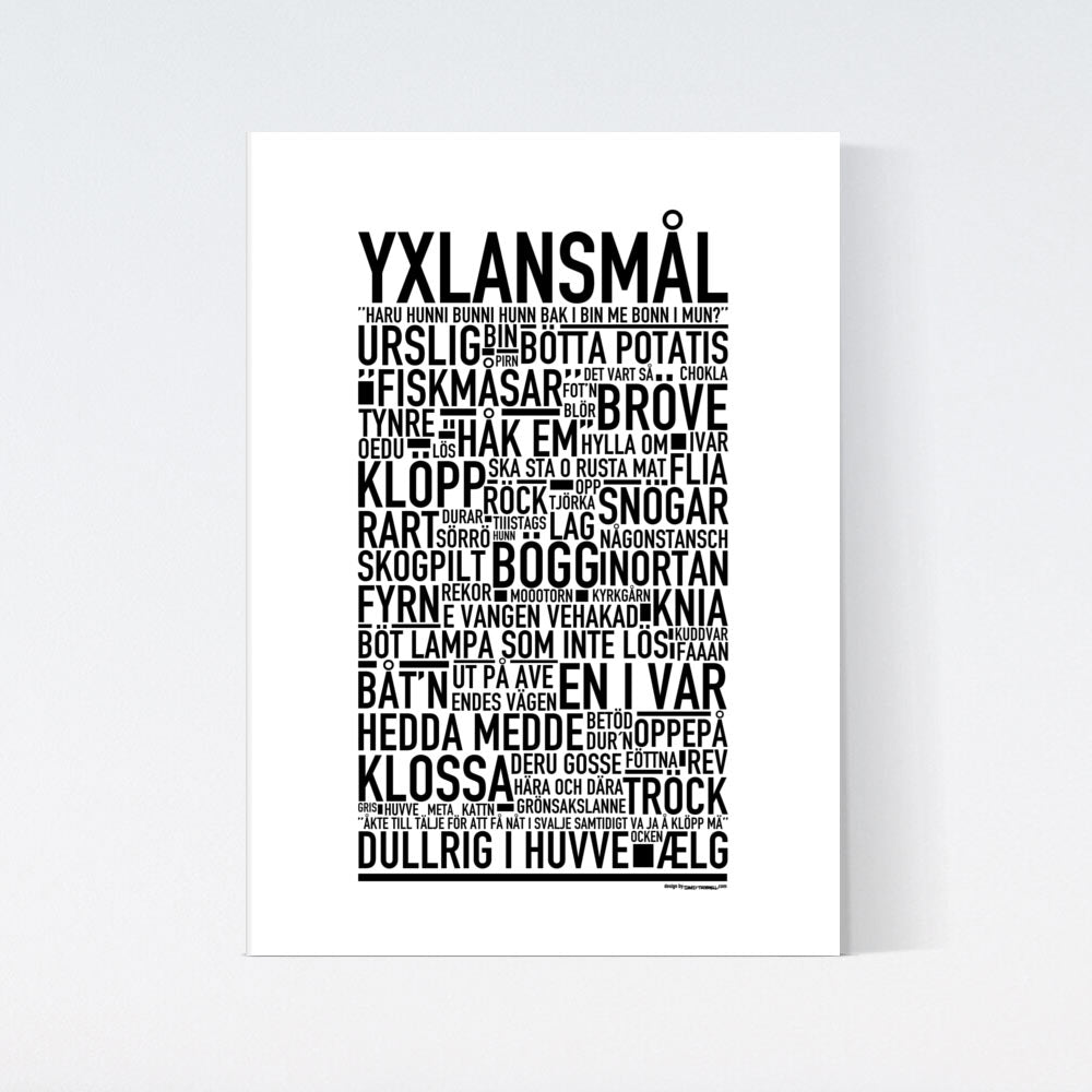 Yxlansmål Dialekt Text Poster