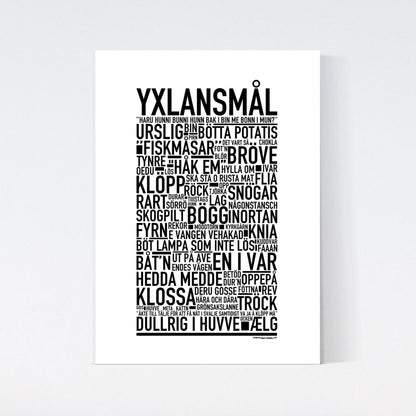 Yxlansmål Dialekt Text Poster